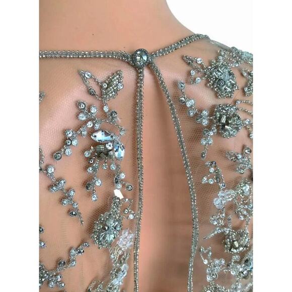 Ralph Lauren Collection Purple Label Cashmere Beaded Embellished Dress NWT $4K - Picture 2 of 7